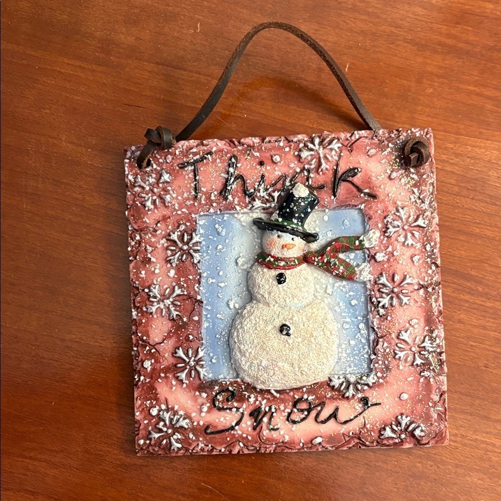Festive Snowman Wall Hanging